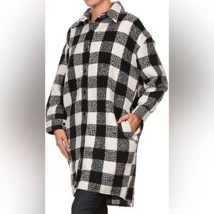 Renee C. oversized plaid coat